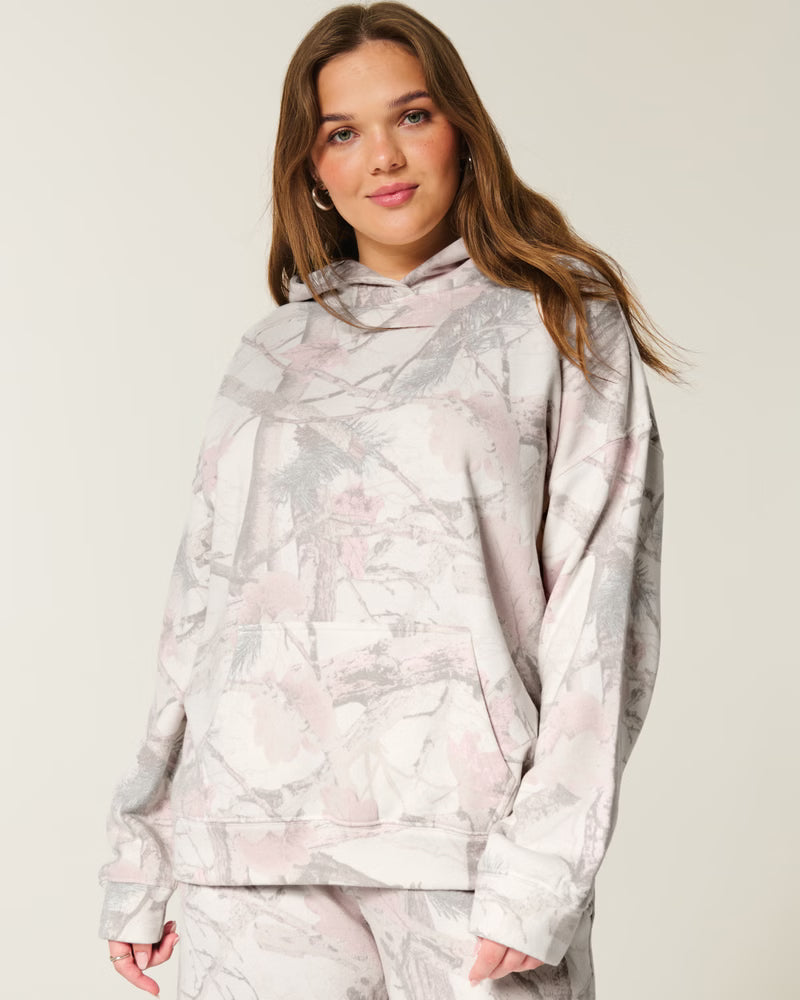 Blush Breeze Camo Hoodie