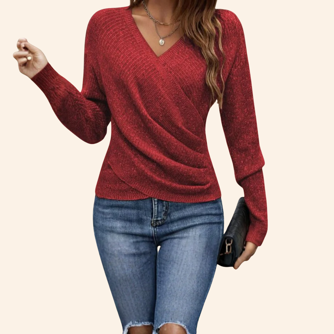 Mila | Top Elegante Incrociato con Scollo a V