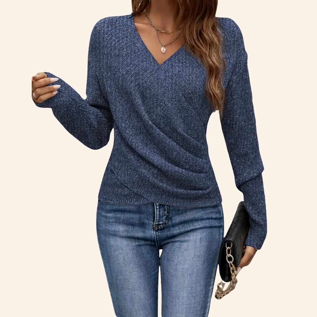 Mila | Top Elegante Incrociato con Scollo a V