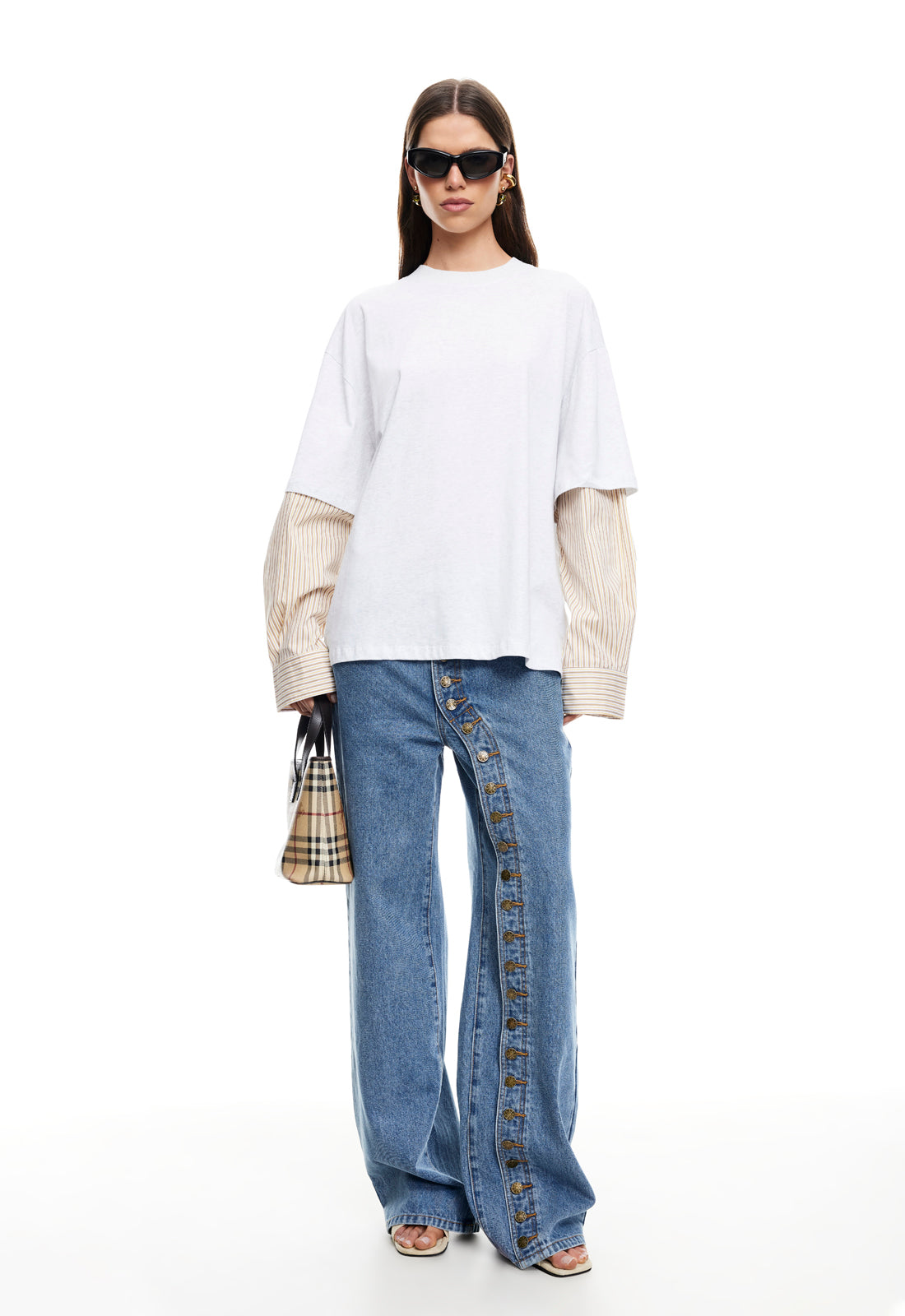 Offbeat Button Jeans