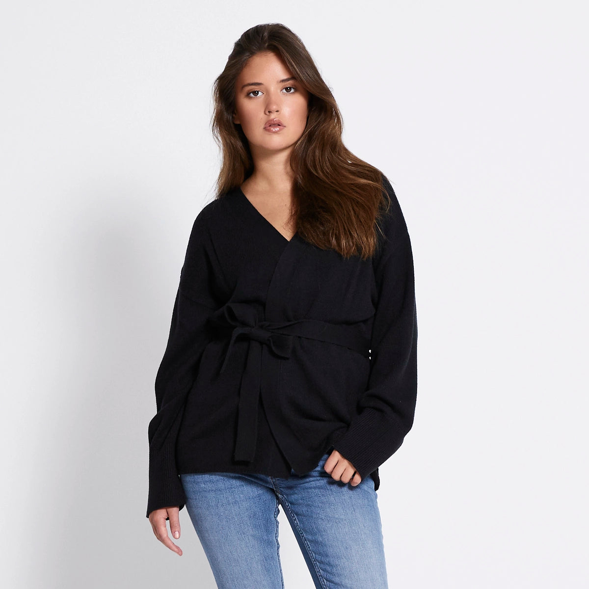 Black Knitted Cardigan