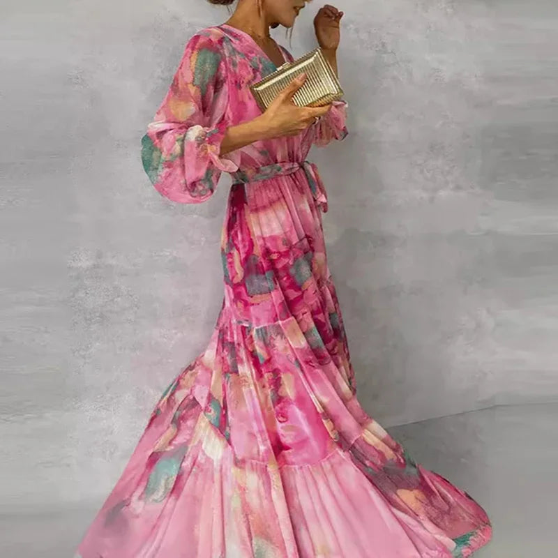 Krisa | Elegant Floral Dress