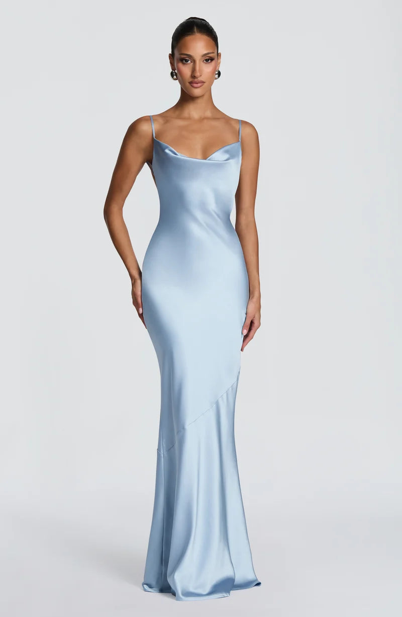Celestia™ Satin Maxi Dress