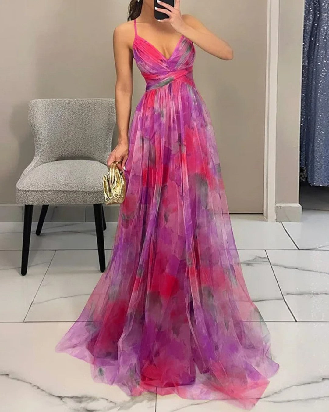 Maxi abito Eleganza Floreale