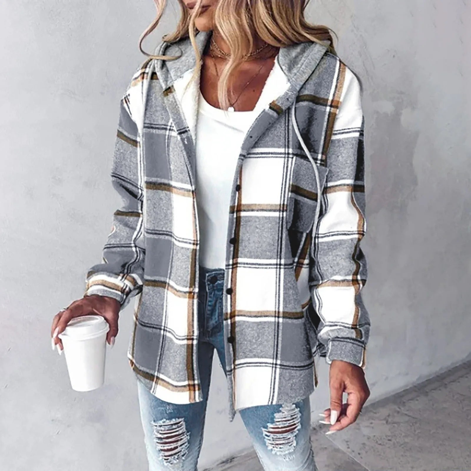 Cozy Check Flannel Jacket