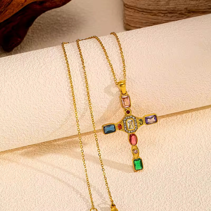 Radiant Cross Necklace