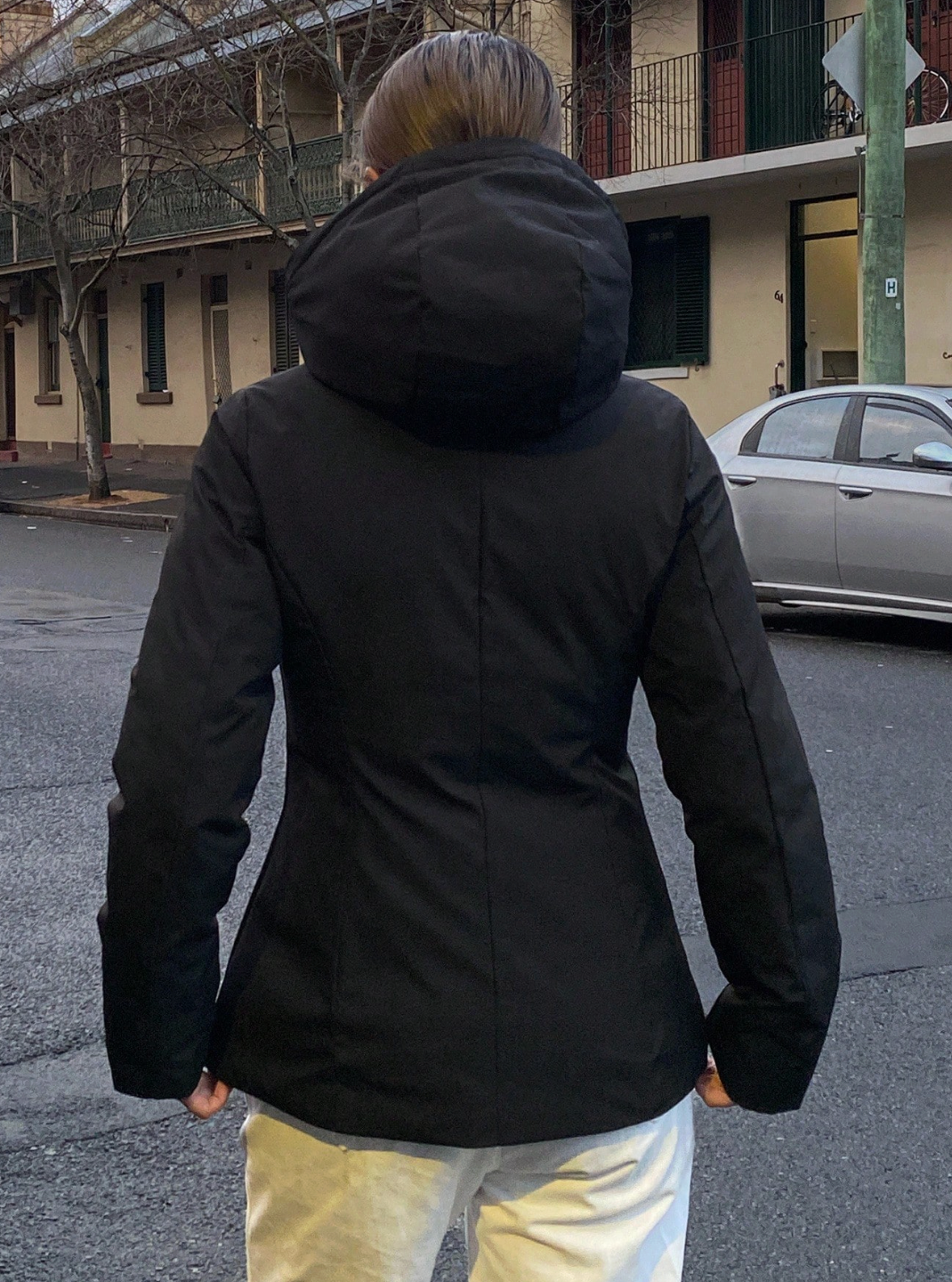 Black Hooded Puffer Jacket