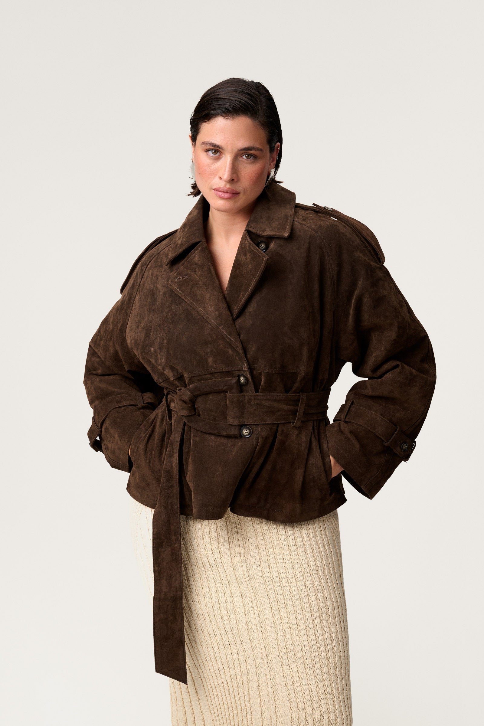 Yorkshire Cropped Trench Coat
