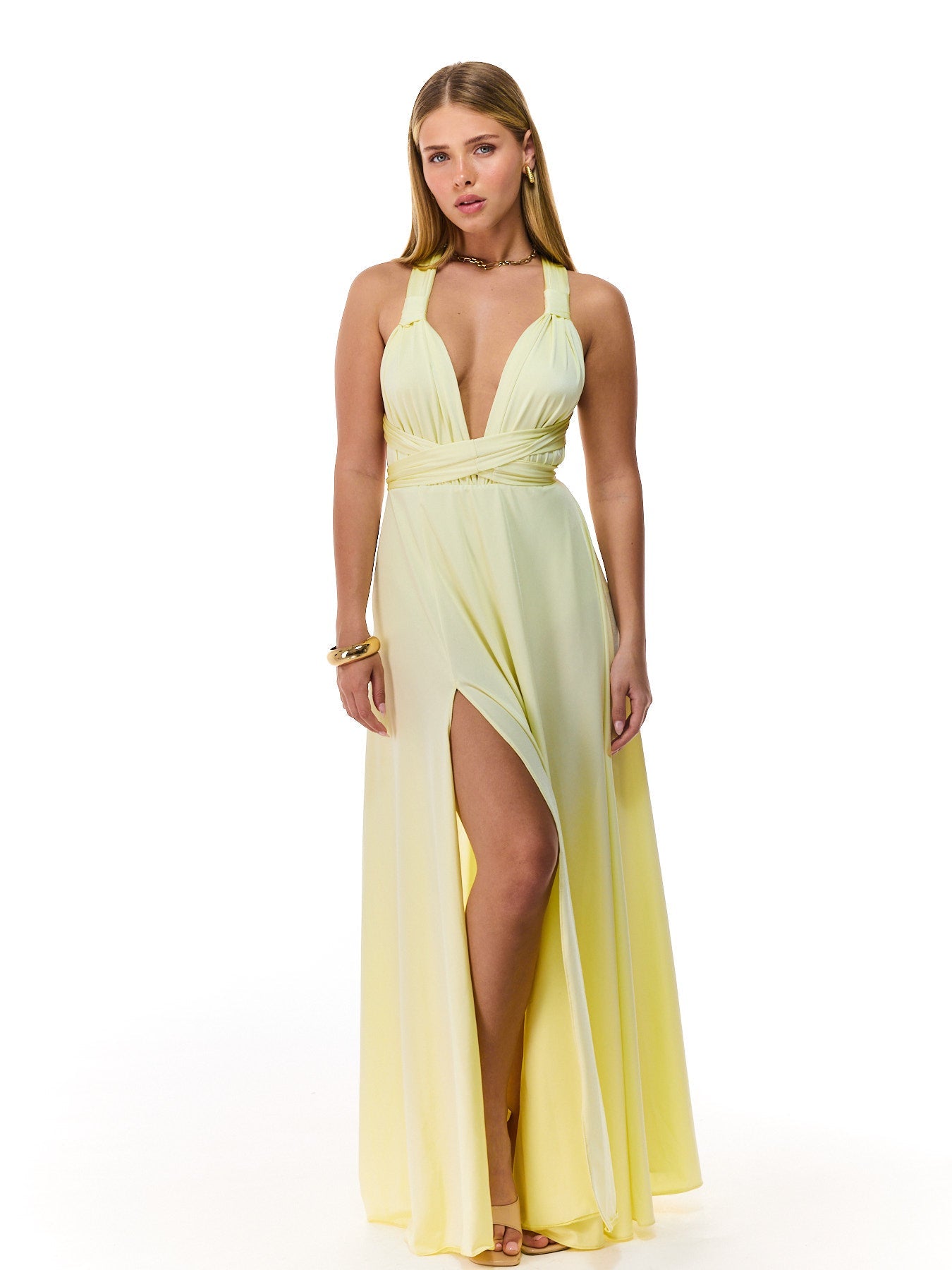 Golden Glow Multi-Tie Dress