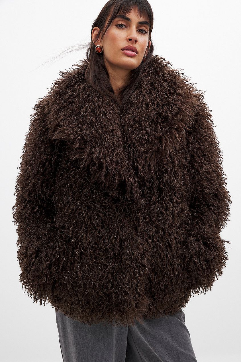 Curly Faux Fur Jacket