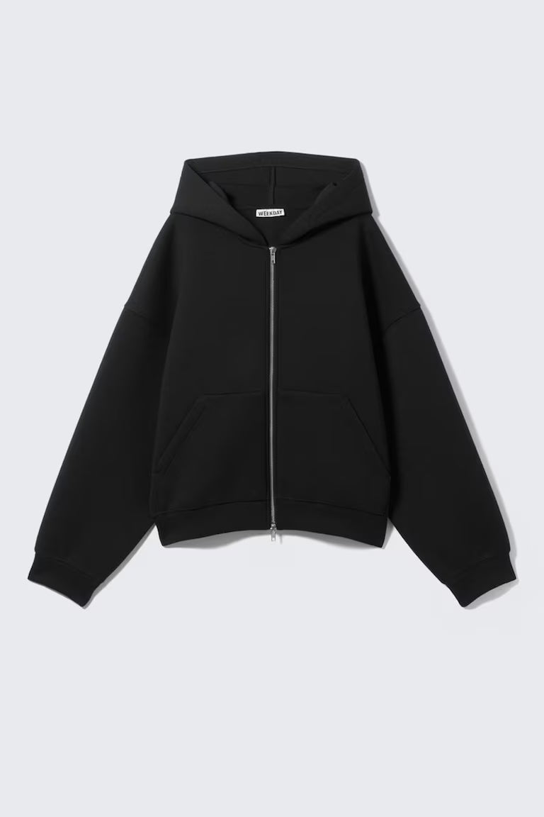 Zip-Up Puff Hoodie