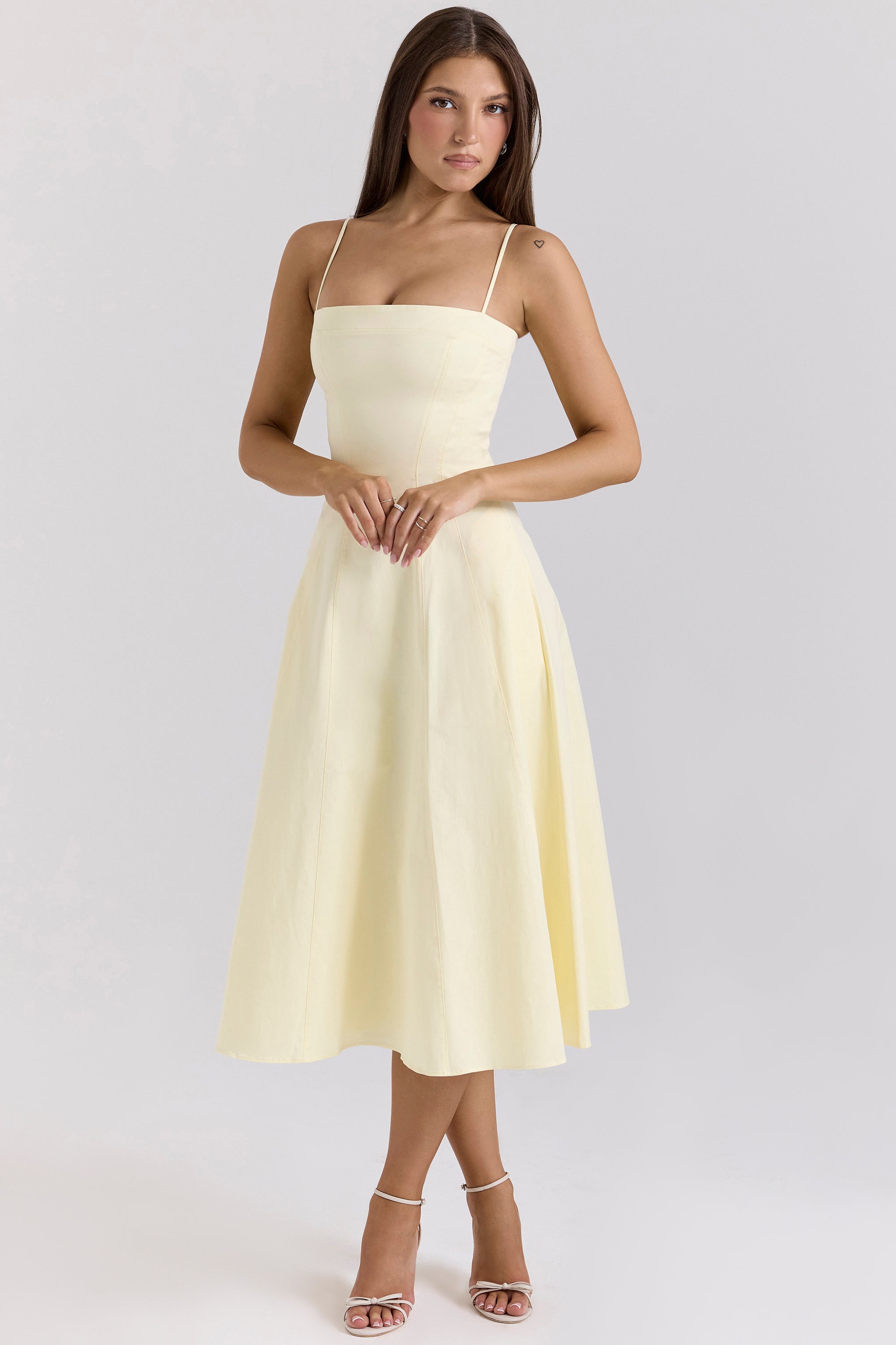 Folly | Abito svasato Lemon Elegance