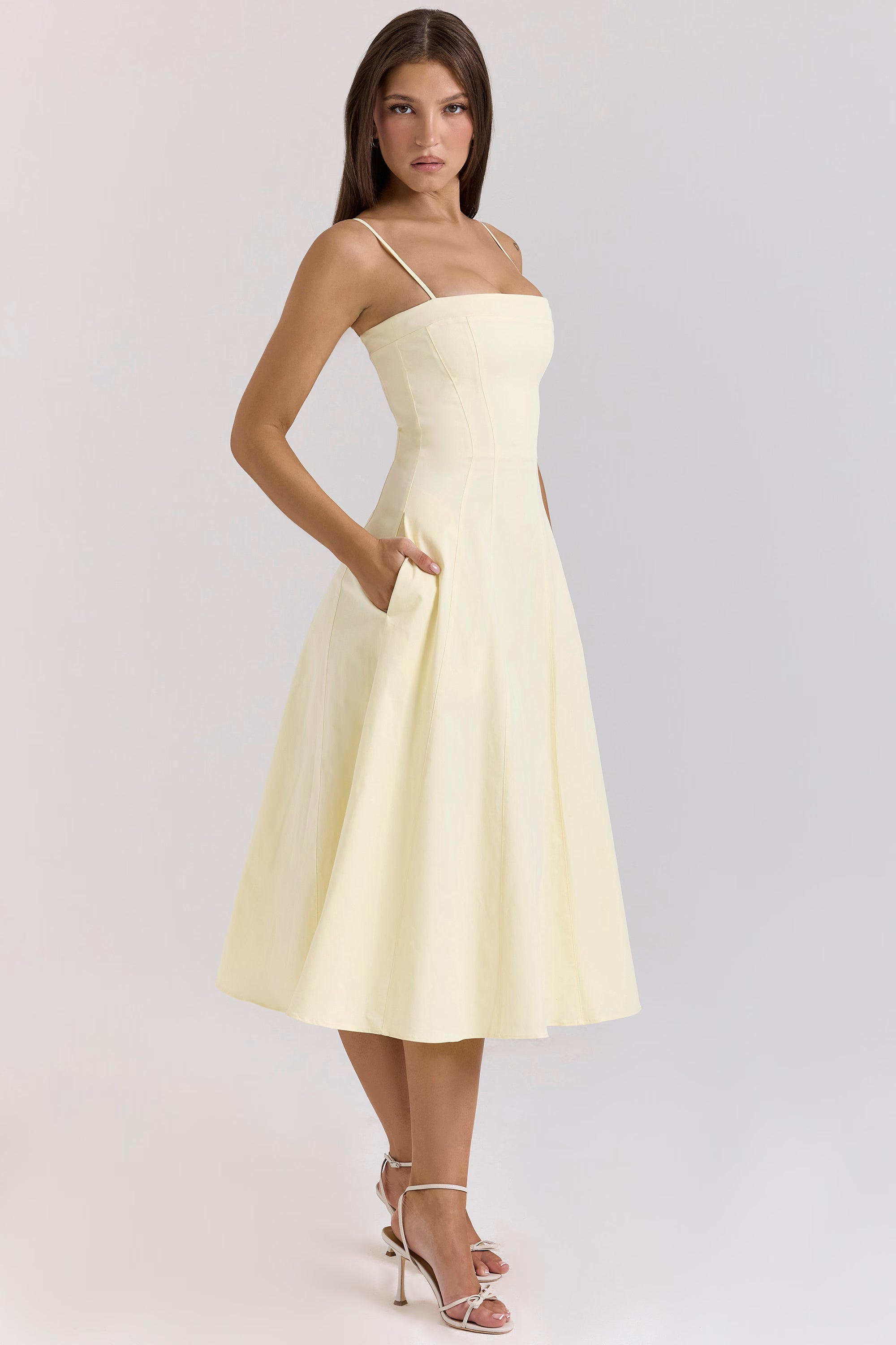 Folly | Abito svasato Lemon Elegance