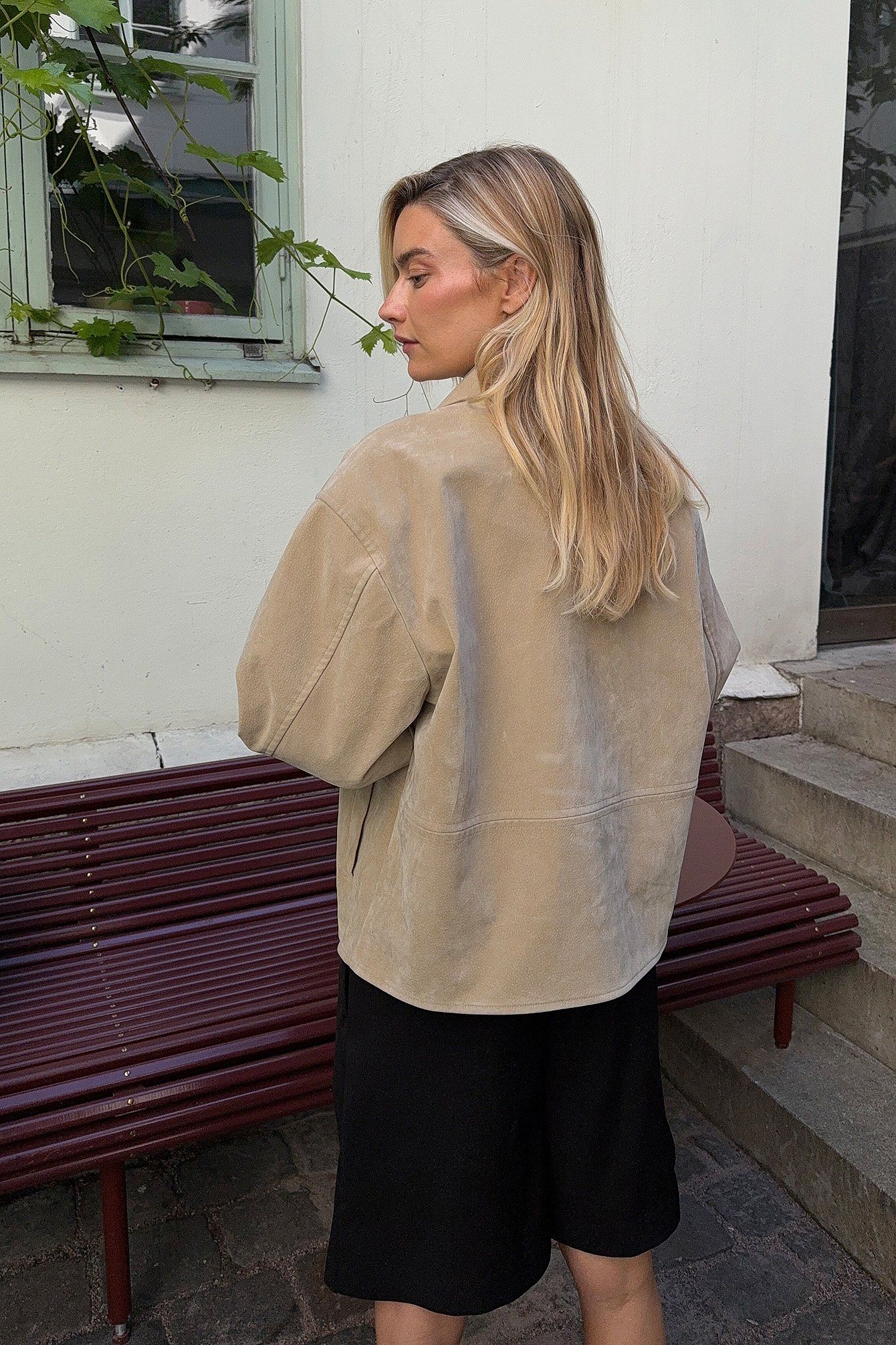 Classic Zip Suede Jacket