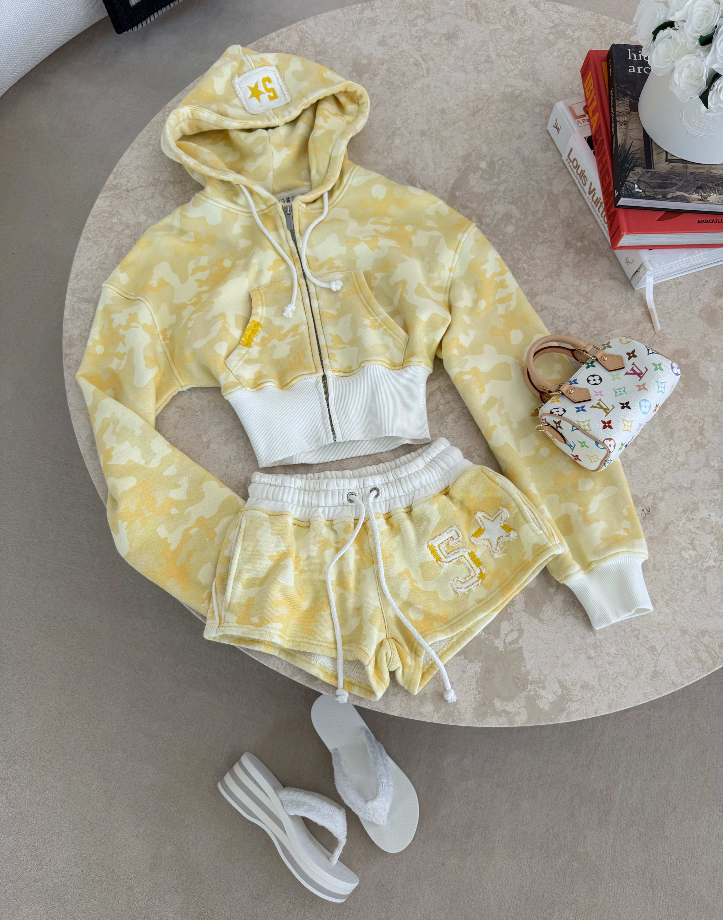 Yellow Camo Baggy Set