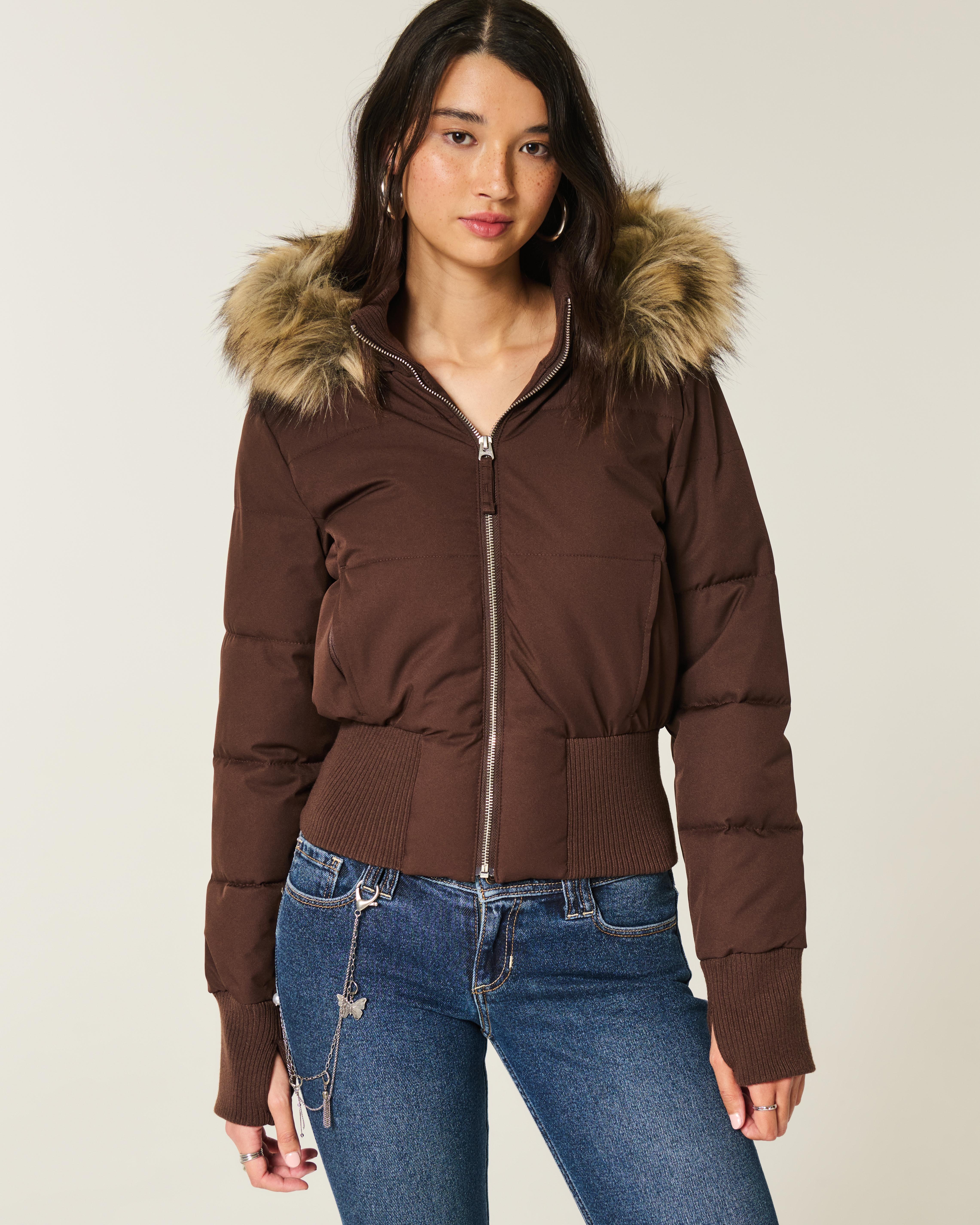 Faux Fur Puffer Jacket