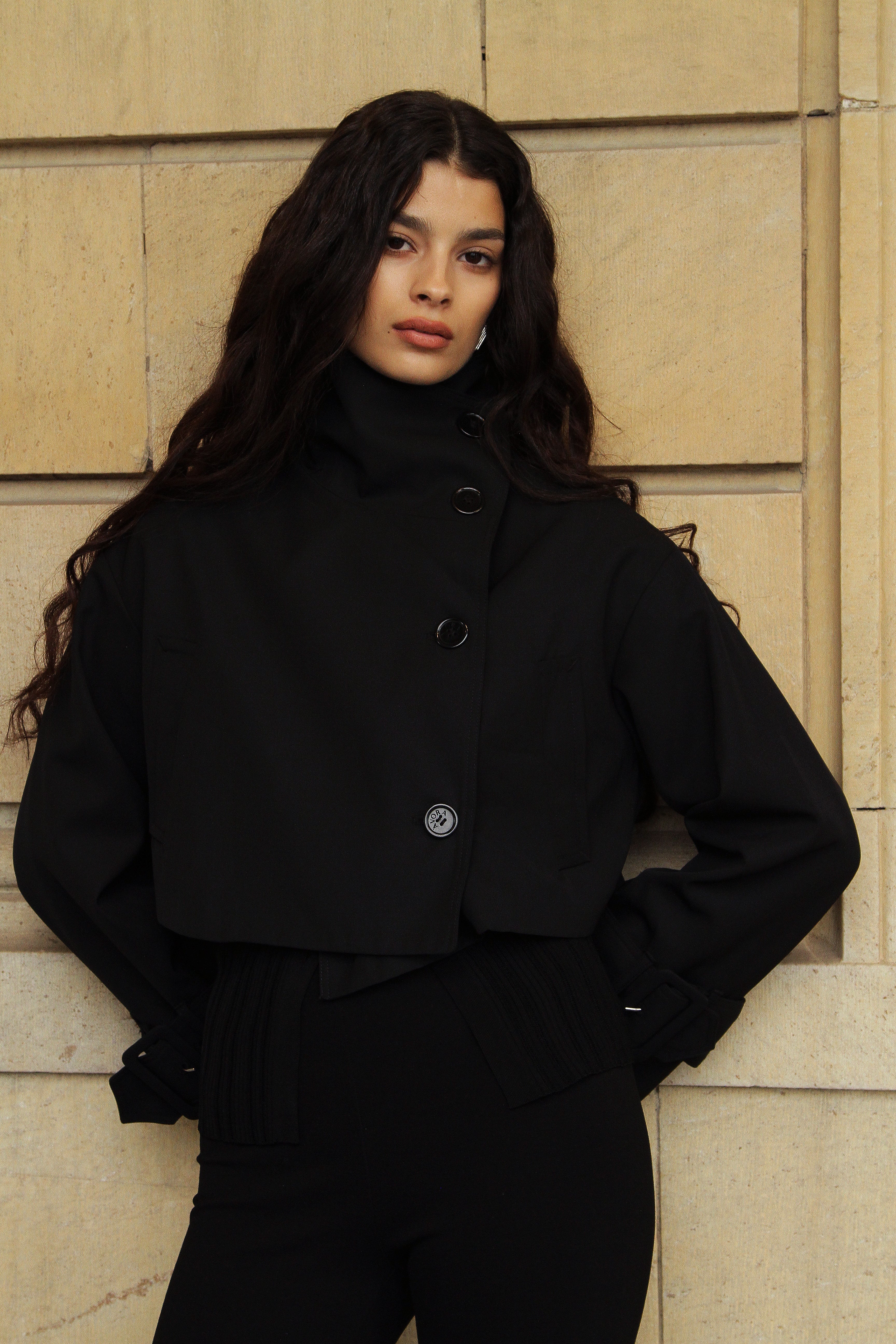 Cropped Trench Coat