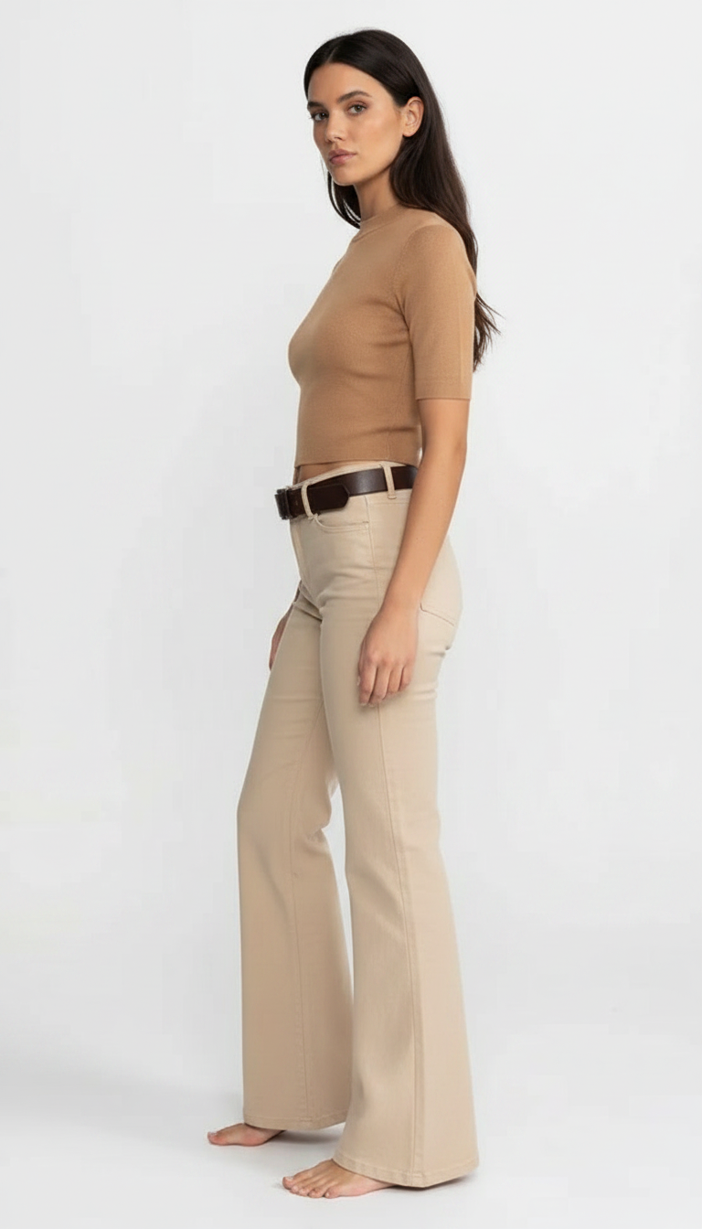 Kiera | Pantaloni svasati a vita bassa