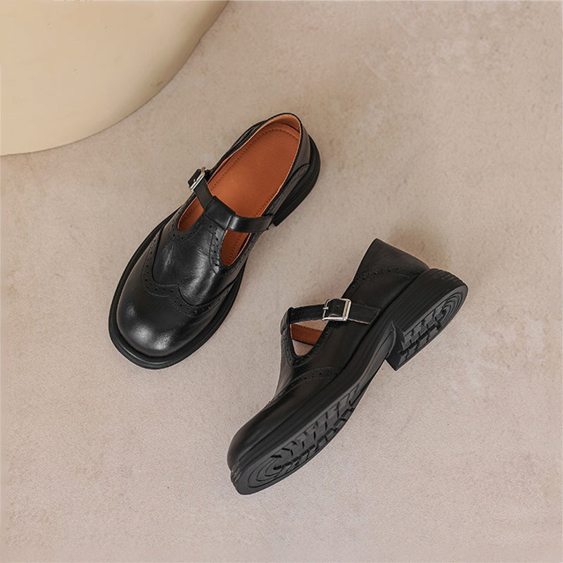 Celeste Retro Buckle Shoes