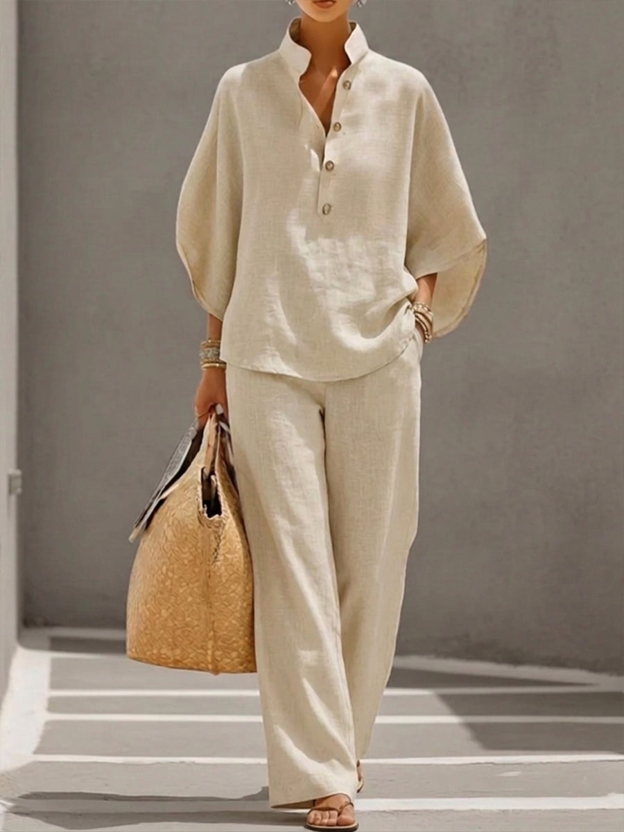 Set in cotone e lino Mariel