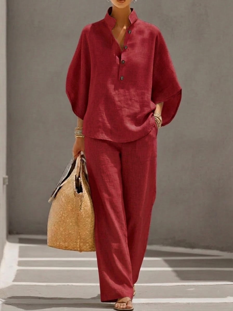 Set in cotone e lino Mariel