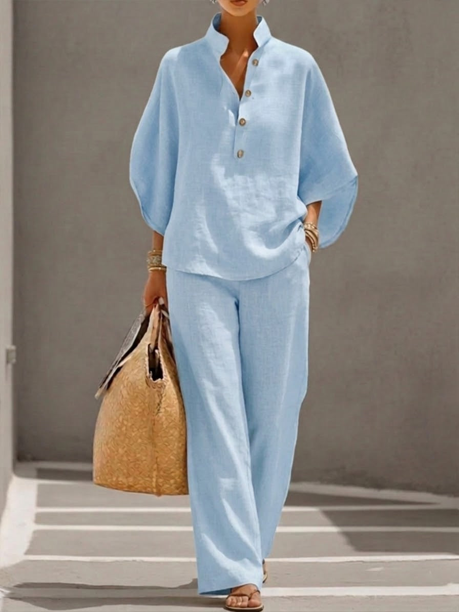Set in cotone e lino Mariel