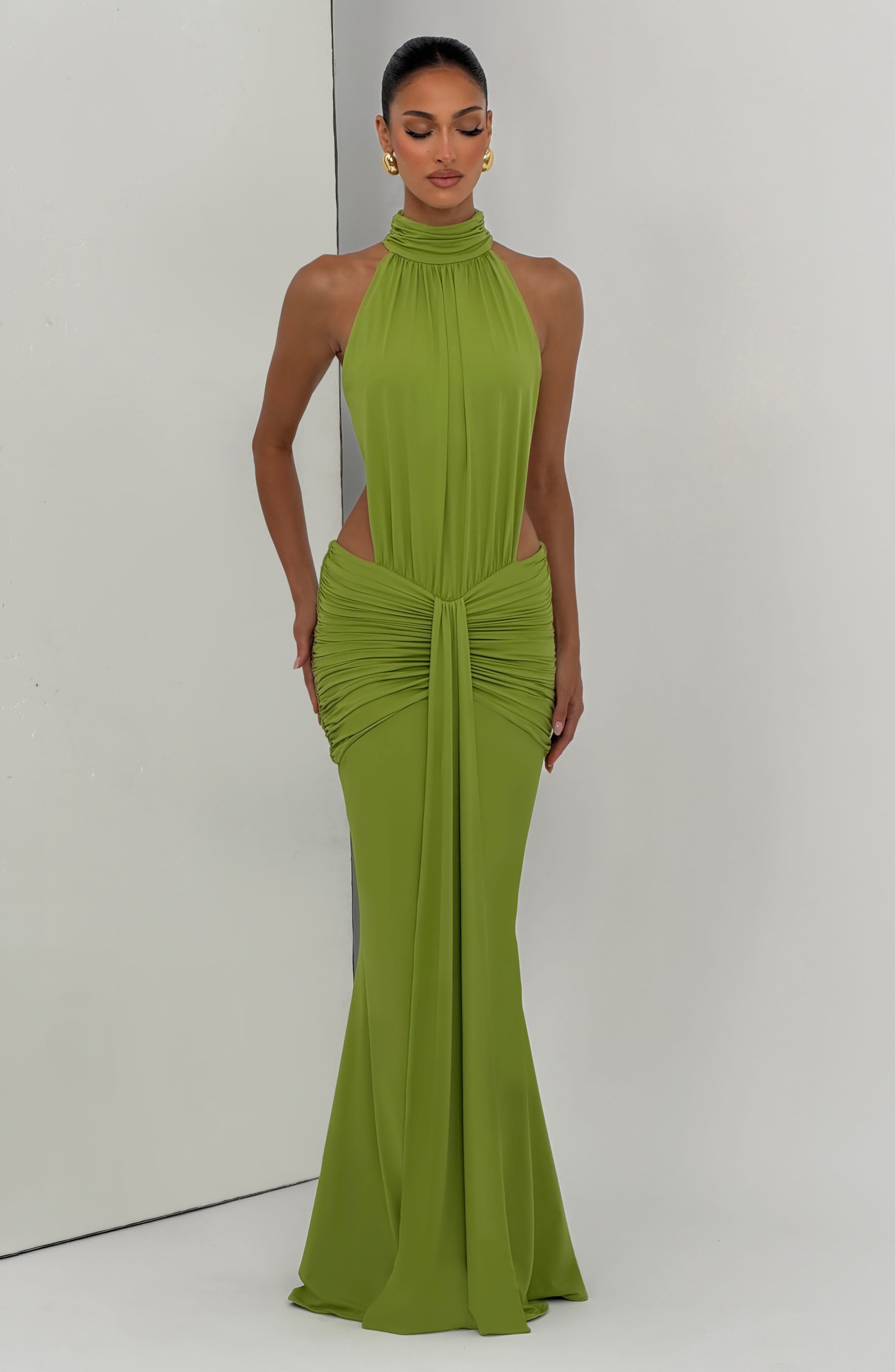 Rimla Maxi Dress - Olive
