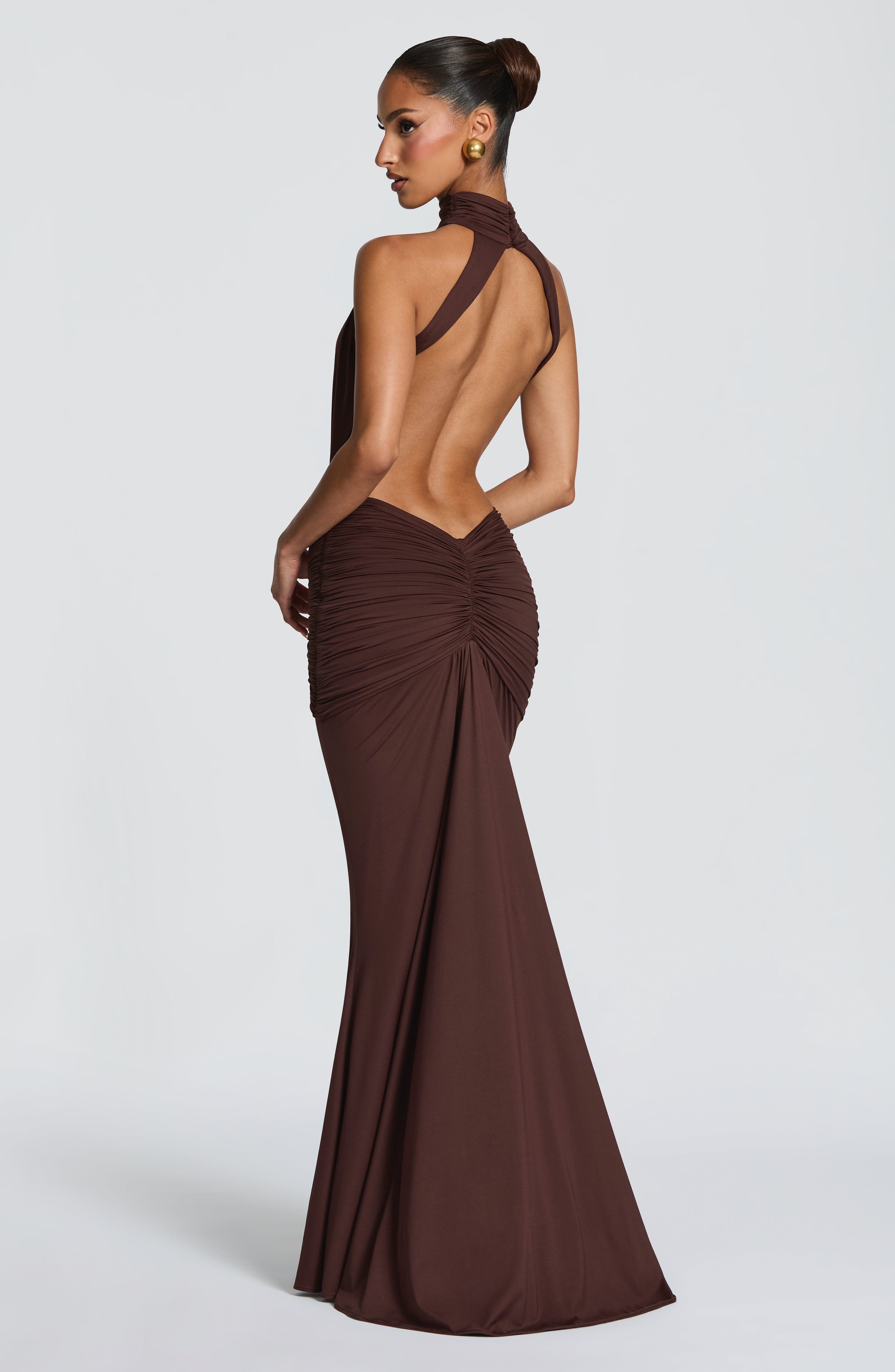 Plum Brown Dress