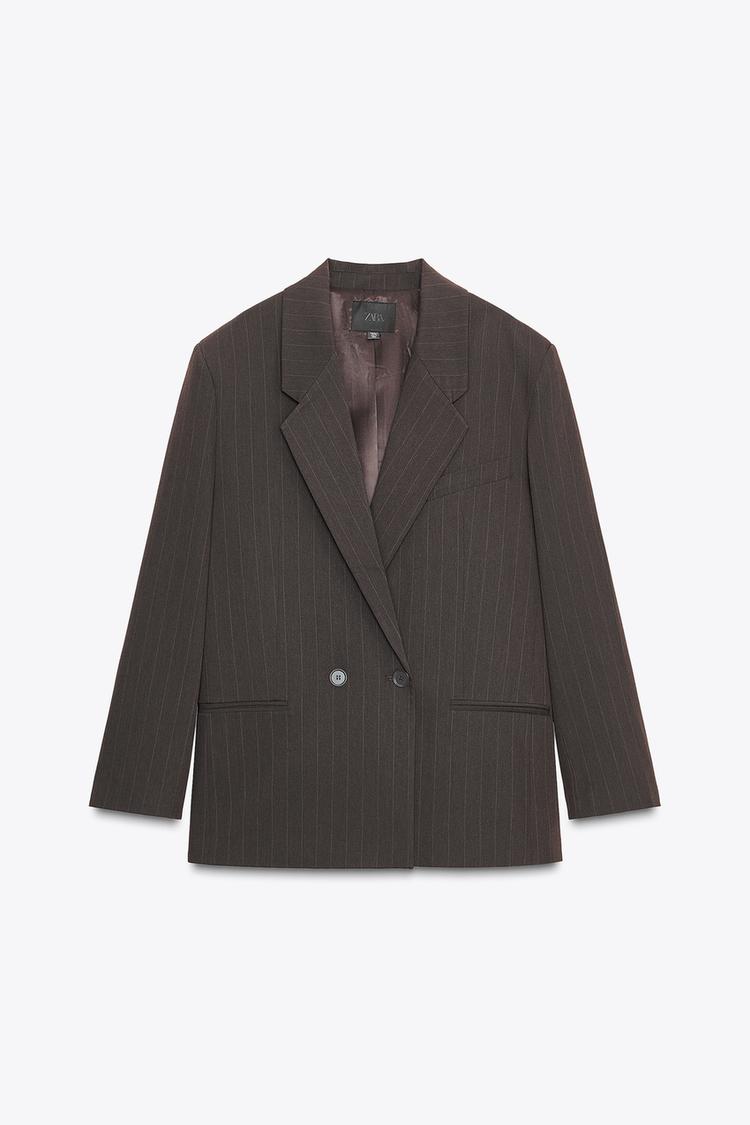 Oversized Pinstripe Blazer