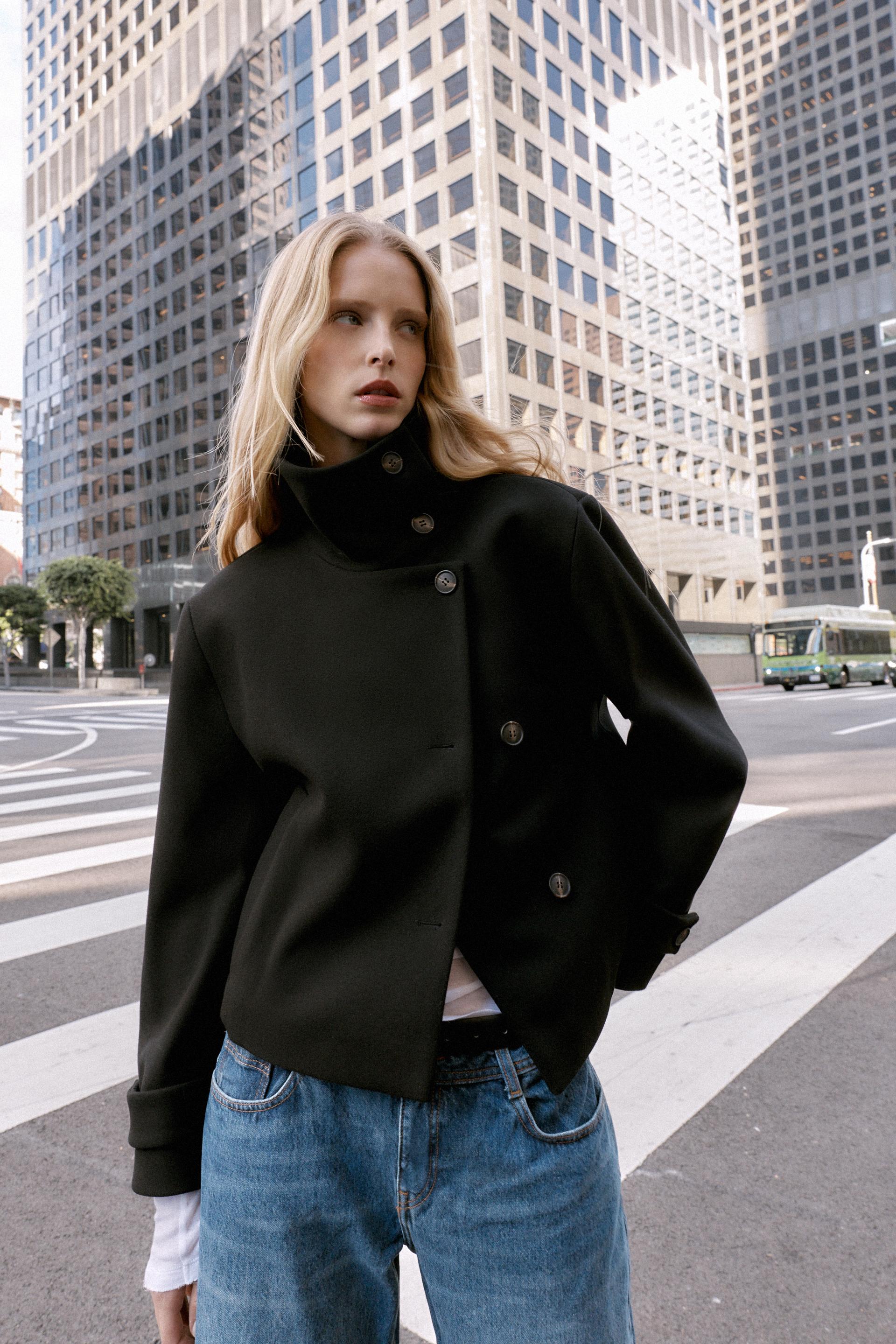 Cappotto a collo alto