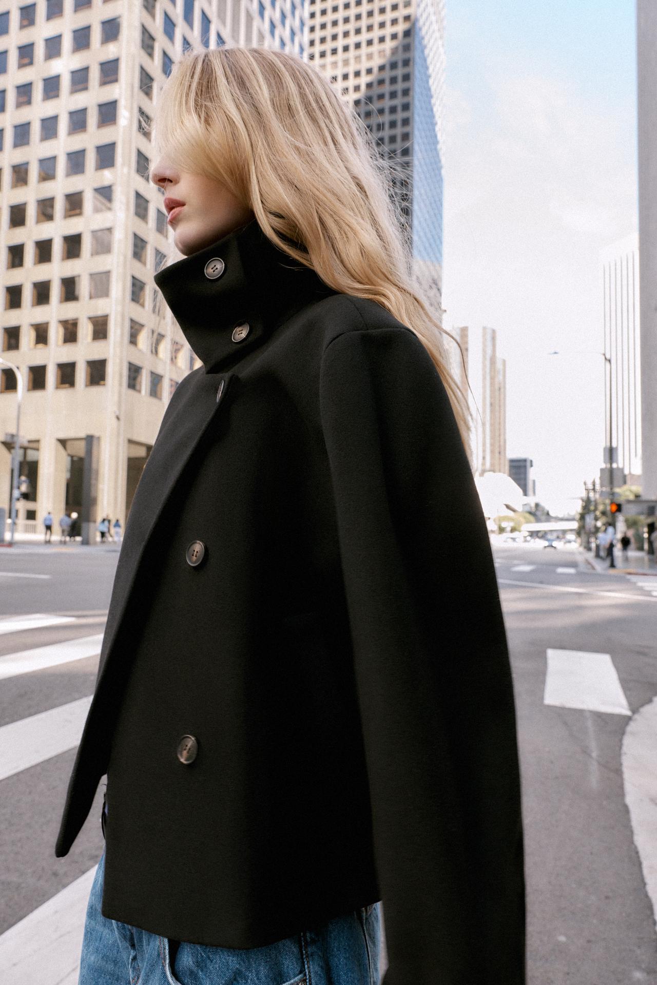Cappotto a collo alto