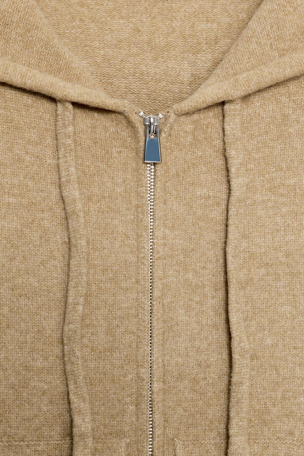 Felpa con cappuccio in maglia