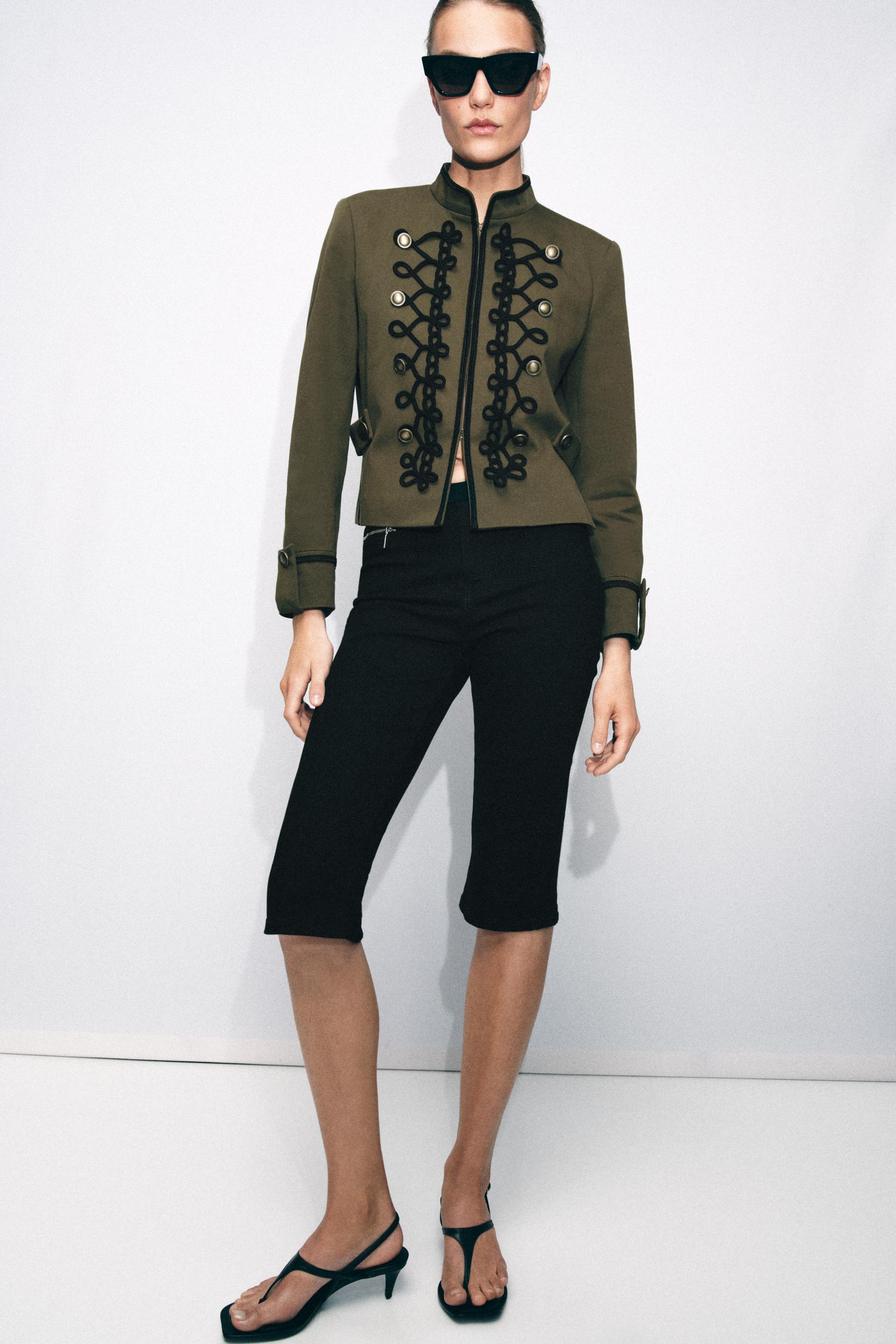 Blazer con Spalline Imbottite