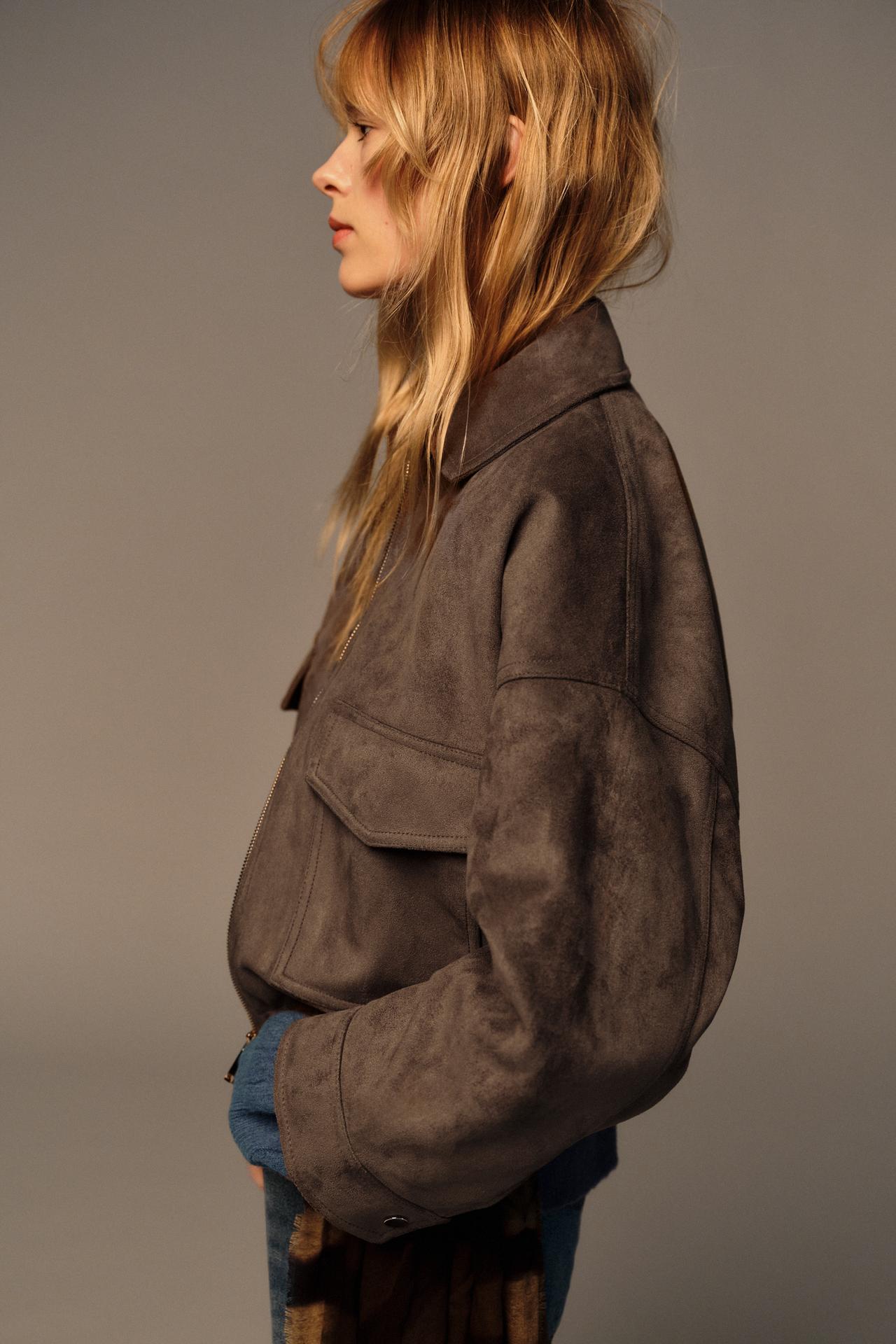 Suede Utility Jacket