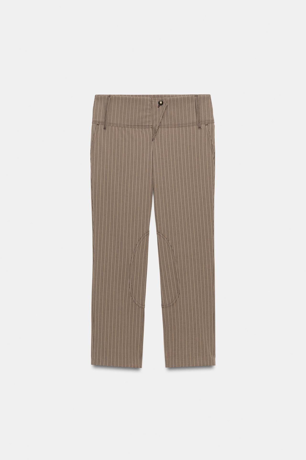 Pinstriped Capri Pants