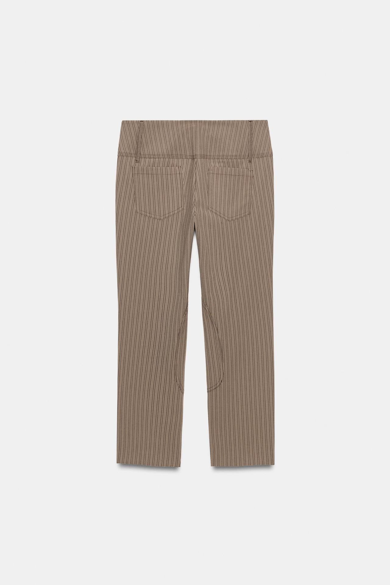 Pinstriped Capri Pants