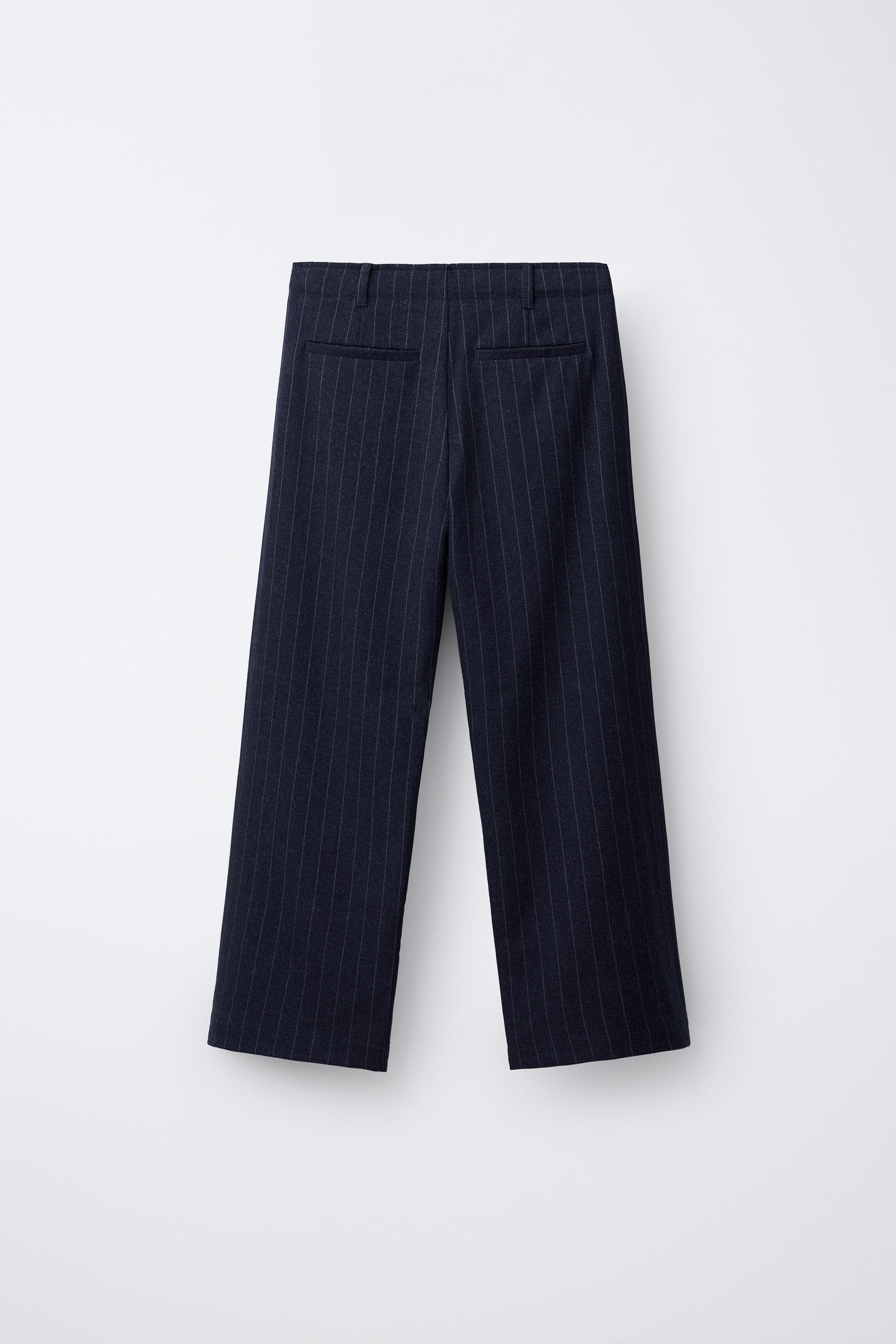 Pinstripe Tailored Pants