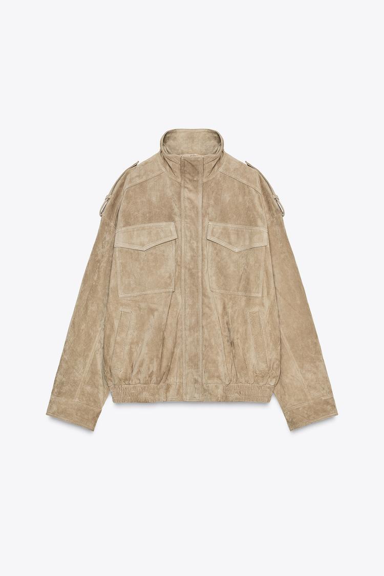 Marble Sand Suede Jacket