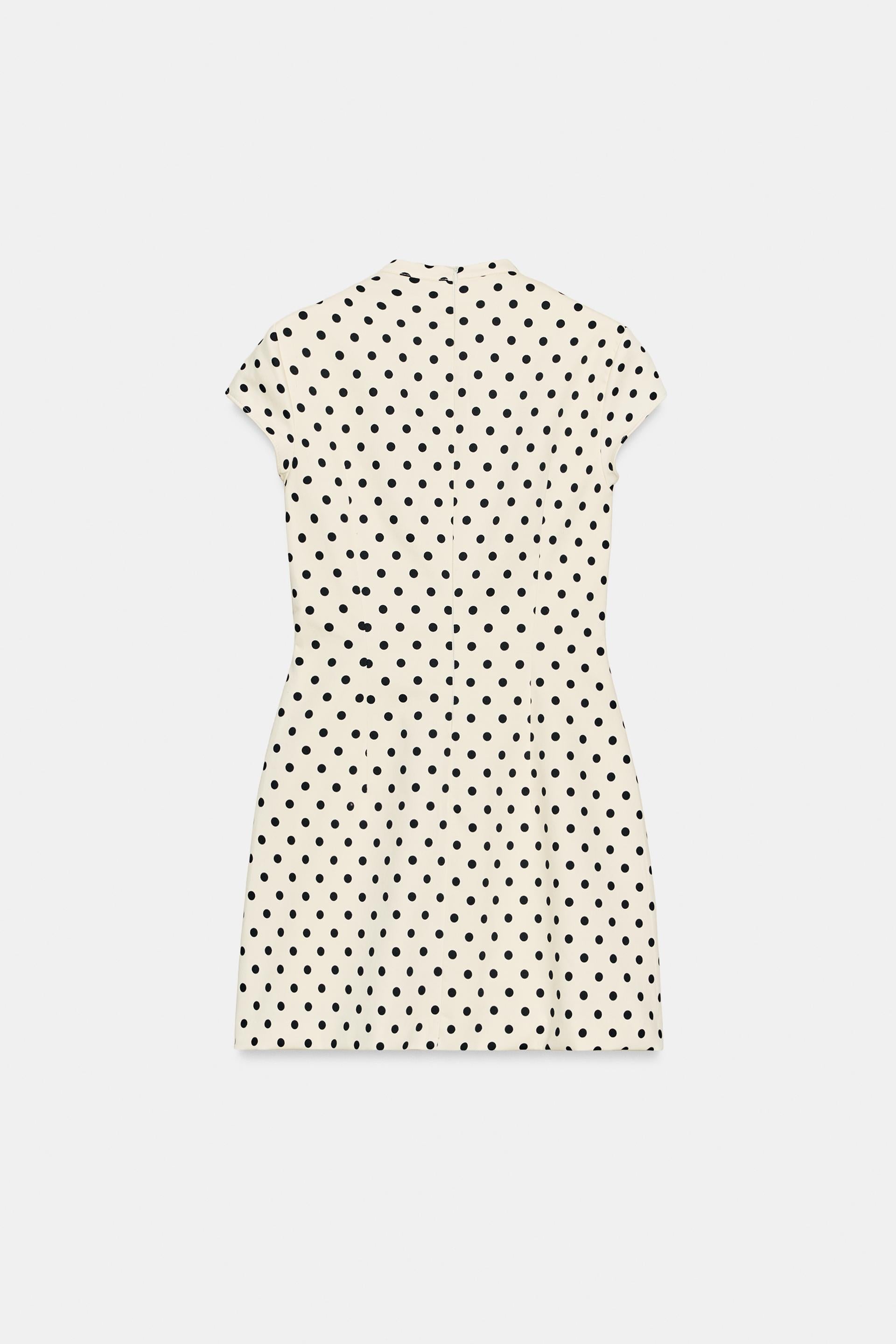 Vestito corto a pois