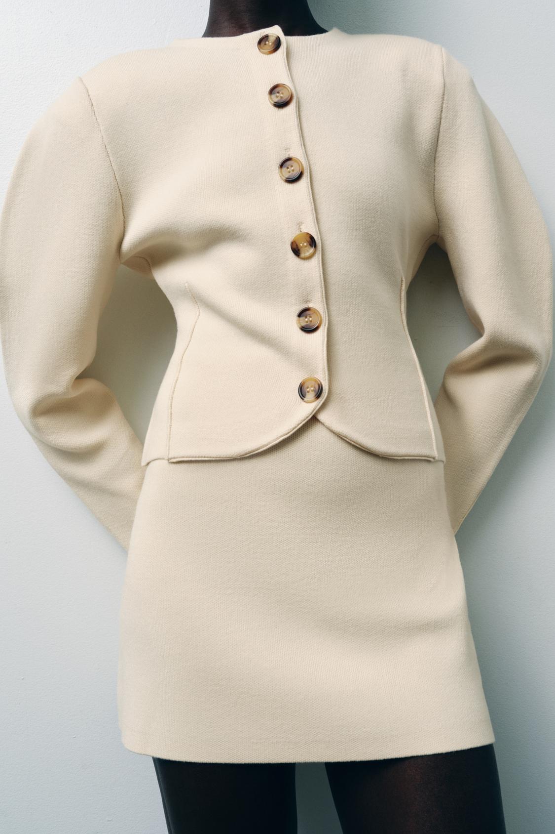 Amara Sculpted Button Cardigan