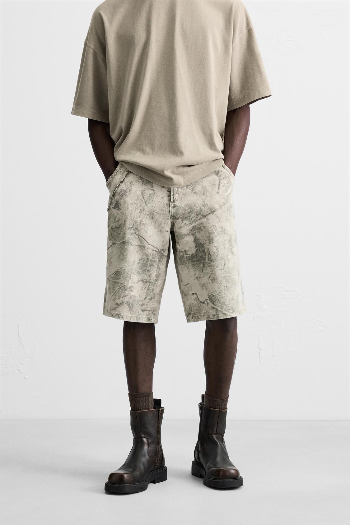 Relaxed Bermuda Camo Grey Set