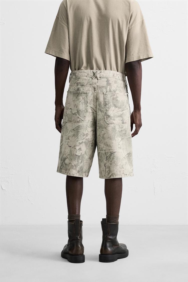 Relaxed Bermuda Camo Grey Set