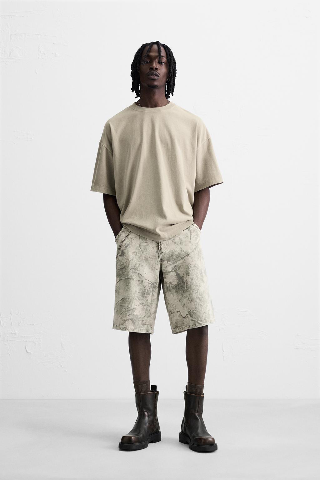 Relaxed Bermuda Camo Grey Set