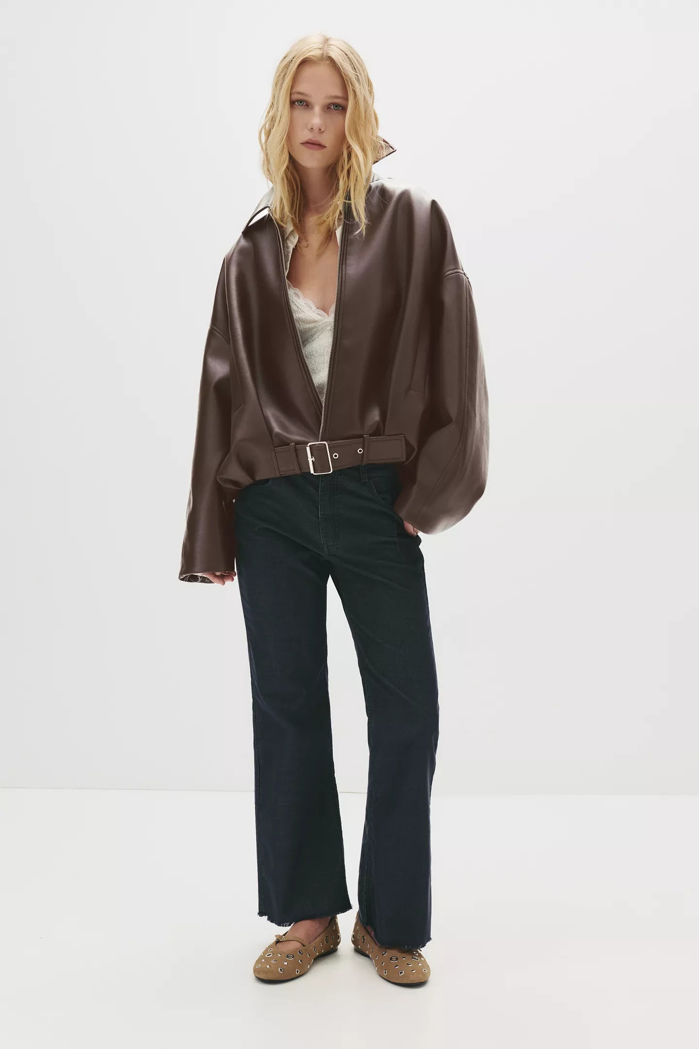 Leather Bomber Jacket