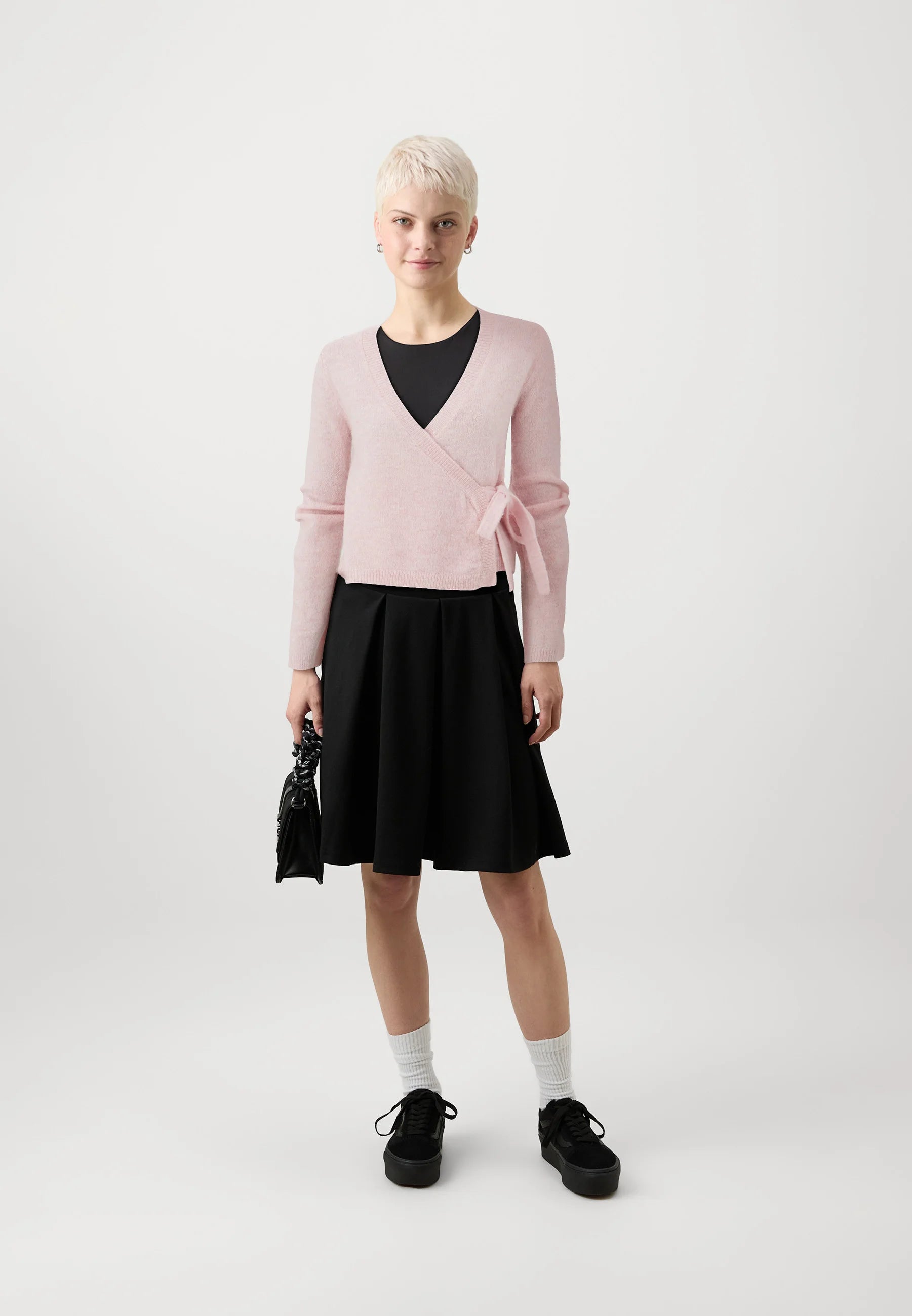 Blush Wrap Knit Top