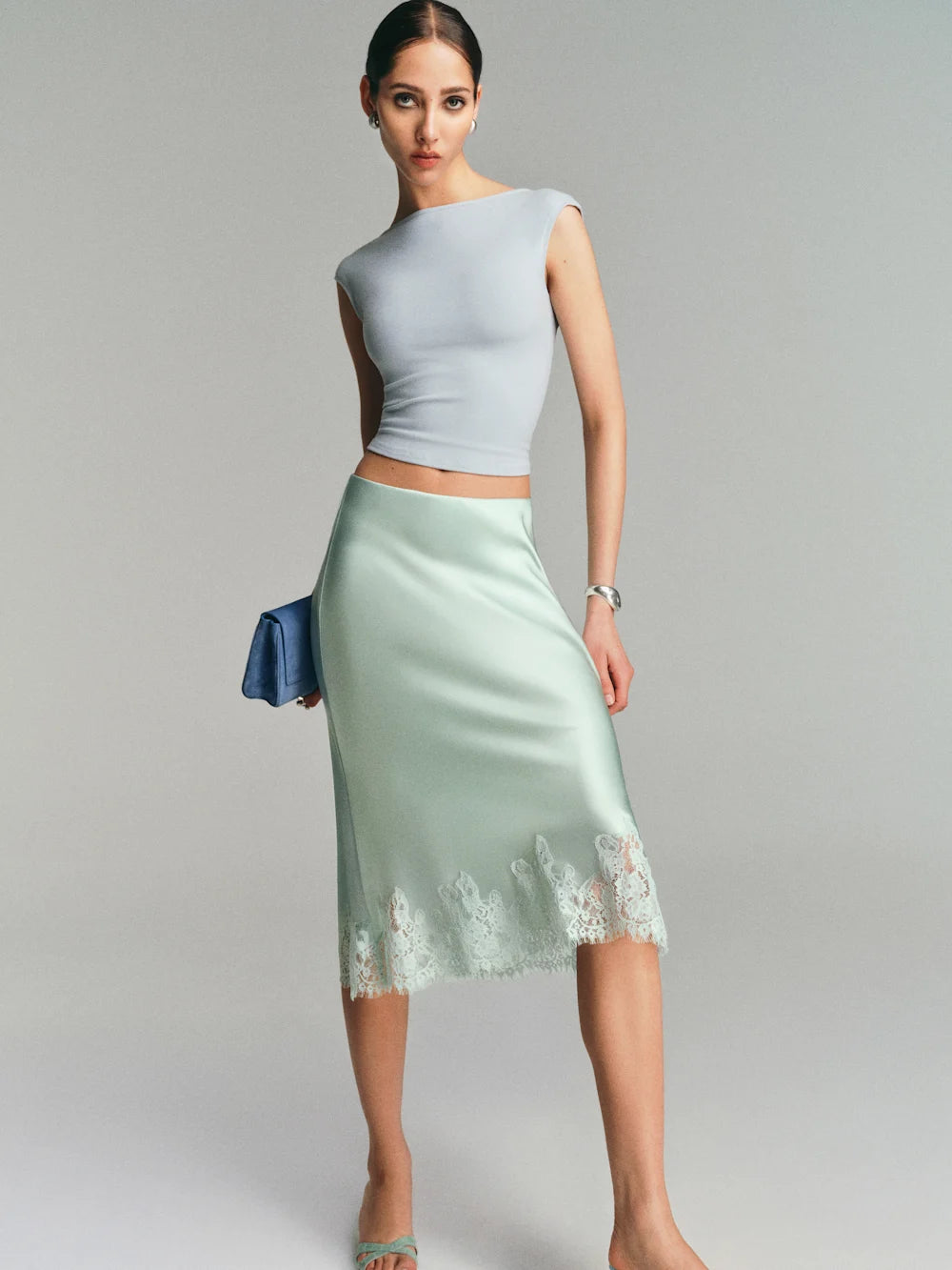 Classy Silk Skirt
