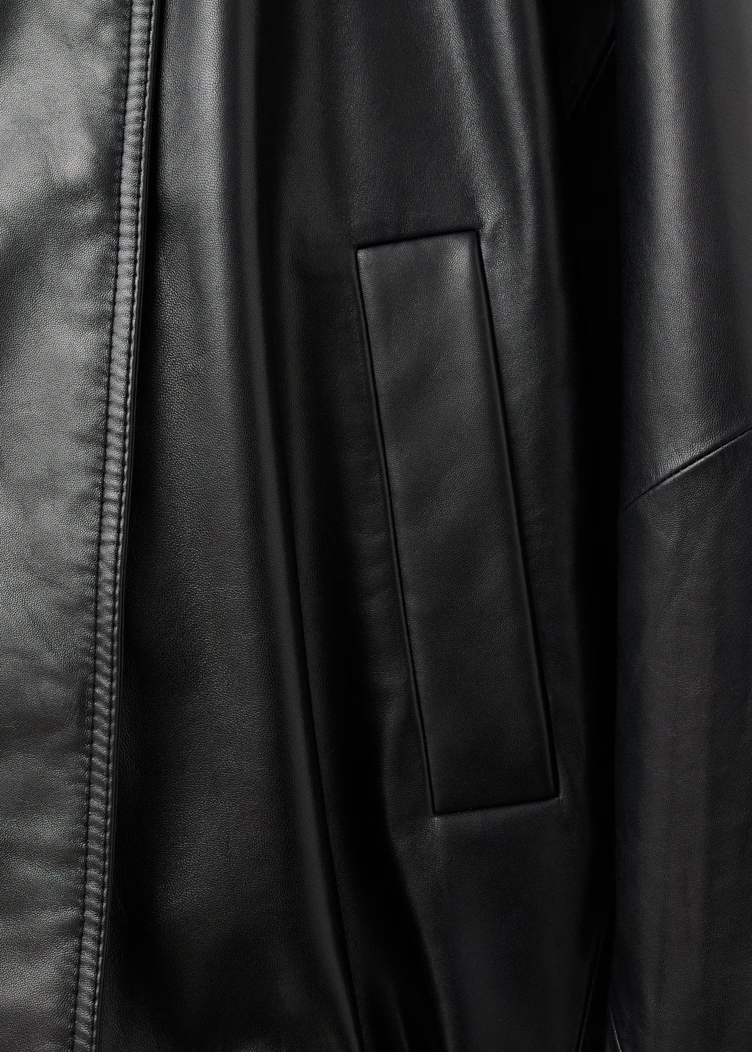 High Collar Leather Jacket