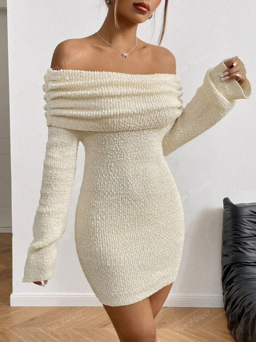 Fluffy Bodycon Mini Dress