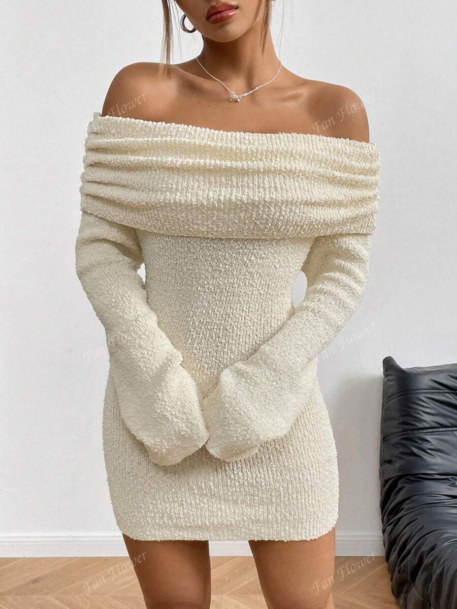 Fluffy Bodycon Mini Dress