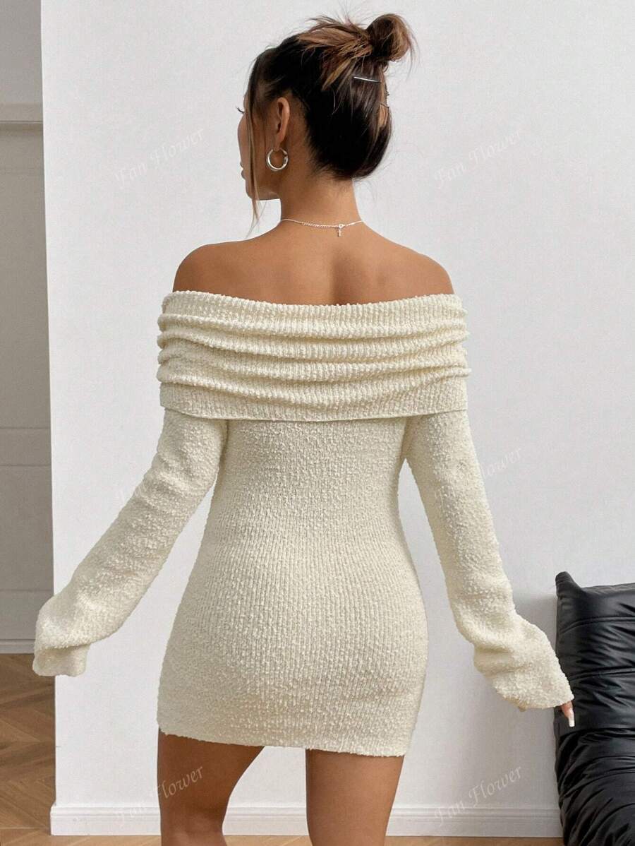 Fluffy Bodycon Mini Dress